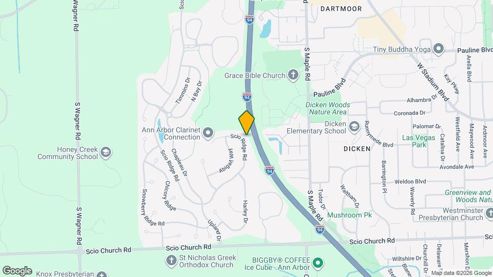 1563 Scio Ridge Rd Map and Location Details