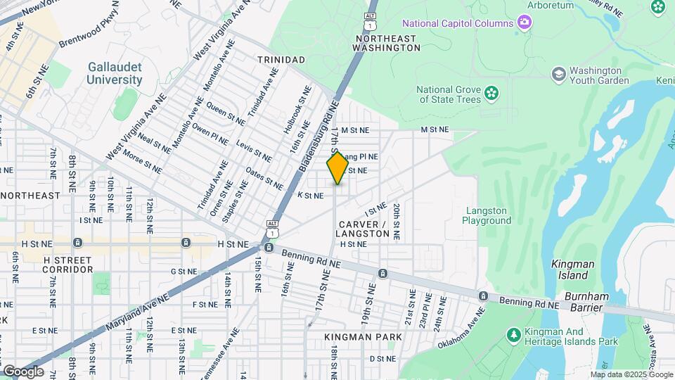 1021 17th St NE Map and Location Details