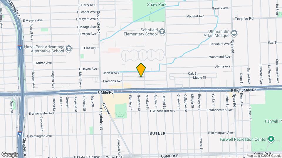 2399 Emmons Ave Map and Location Details