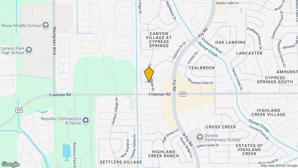 20707 Cypress Vale Dr Mapa y Detalles de la Ubicación