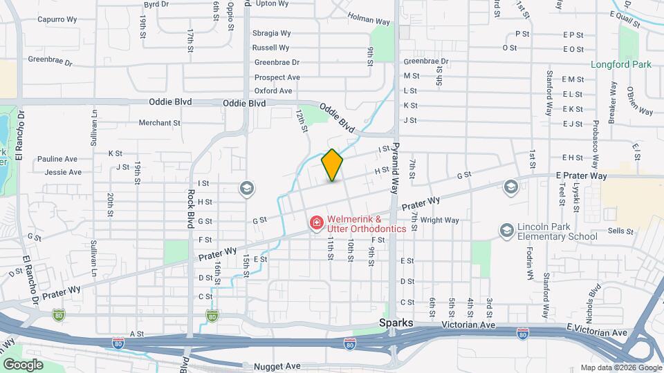 1033 H St, Unit D Map and Location Details