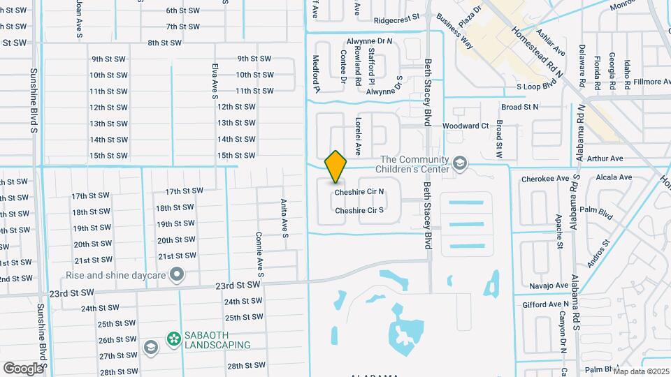 1642 Cheshire Cir N Map and Location Details