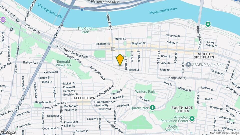 133 S 11th St Map and Location Details