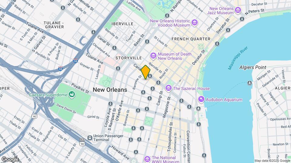 137 Carondelet St, Unit 101 Map and Location Details