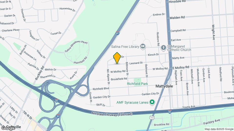 317 Leonard St Map and Location Details