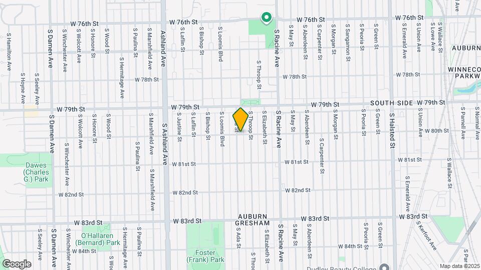 1317 W 80th St Map and Location Details