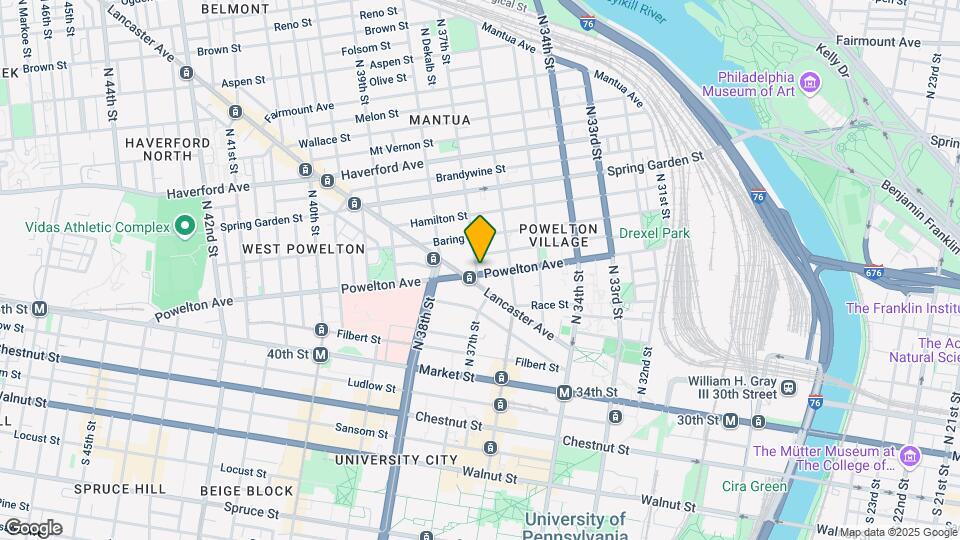 3629 Powelton Ave Mapa y Detalles de la Ubicación