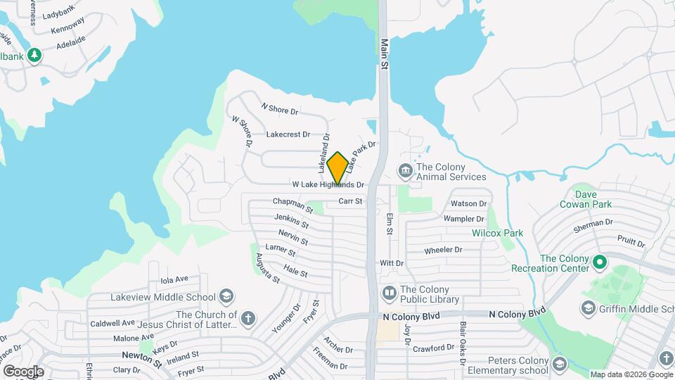 4614 W Lake Highlands Dr Map and Location Details