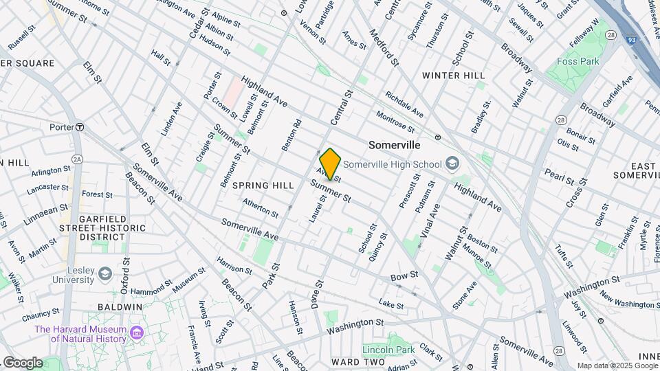 129 Summer St, Unit 1B Map and Location Details