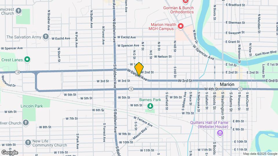 1110 W 3rd St Map and Location Details
