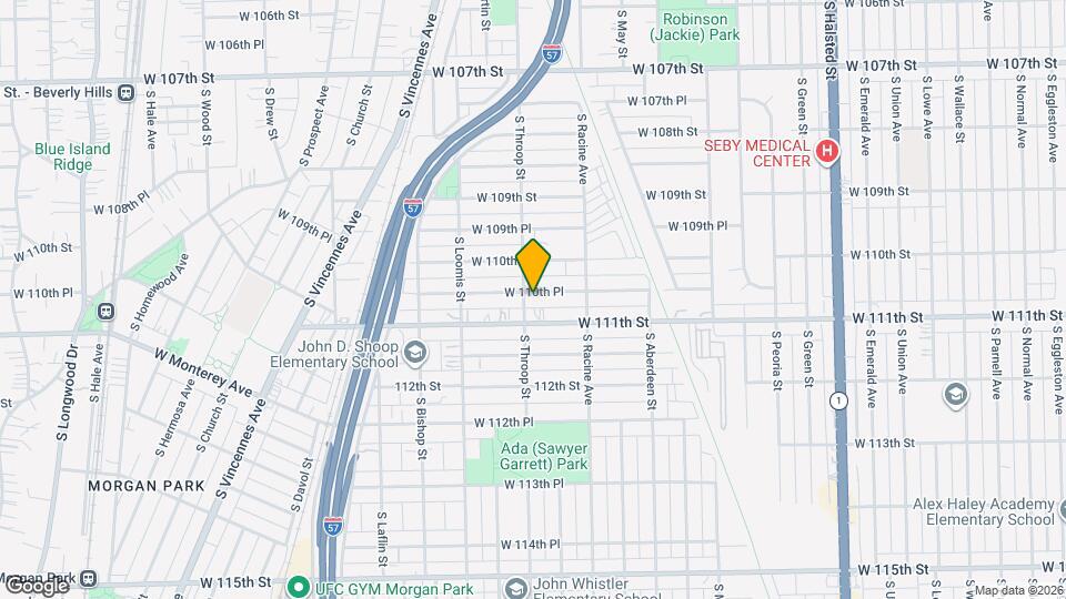1251 W 110th Pl Map and Location Details