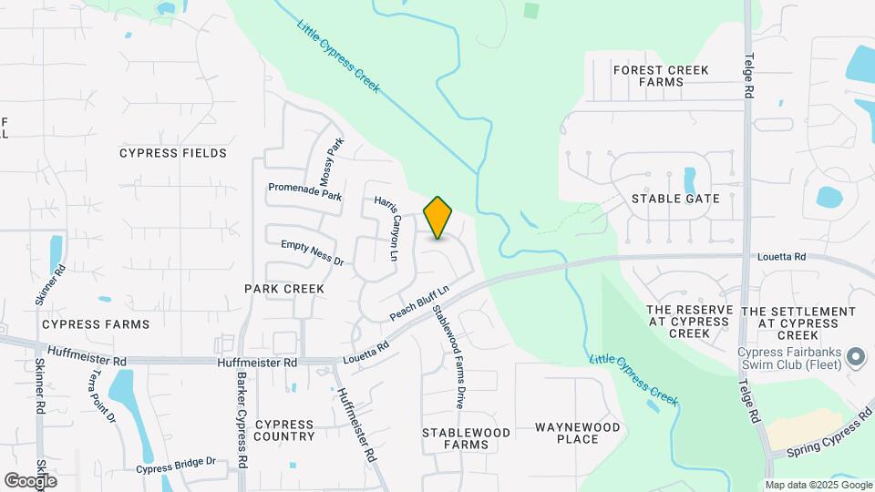 15314 Monarch Creek Ln Map and Location Details