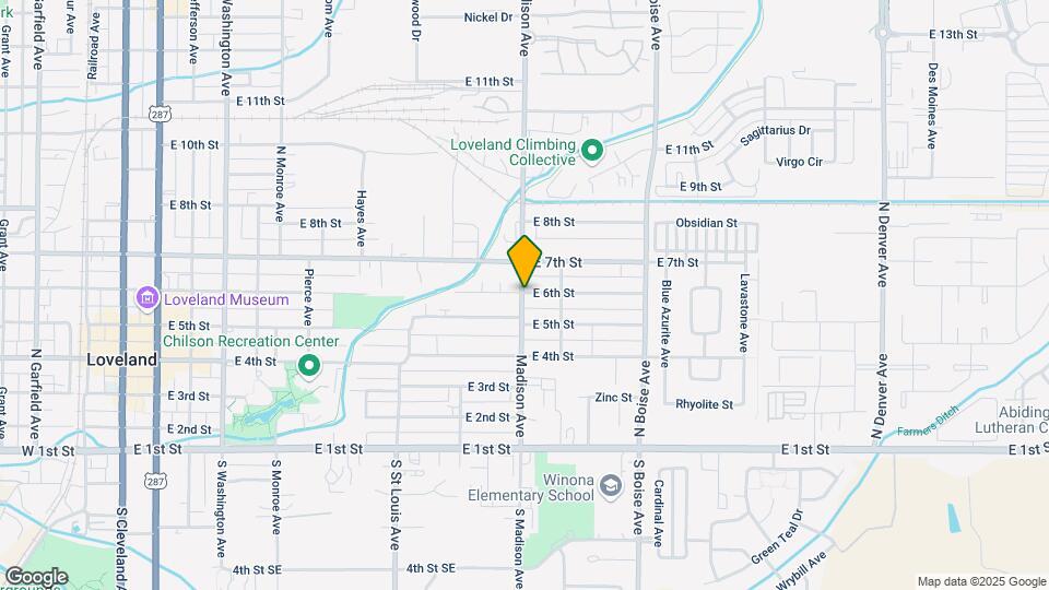 1292 E 6th St Map and Location Details