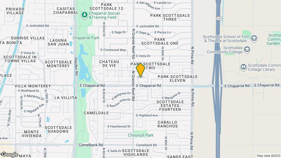 8476 E Chaparral Rd Map and Location Details