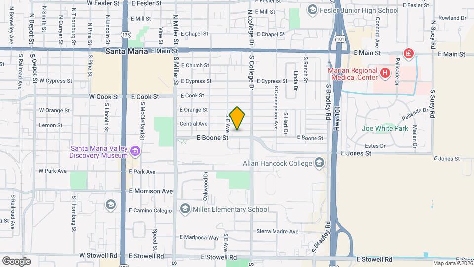 717 E Boone St Map and Location Details