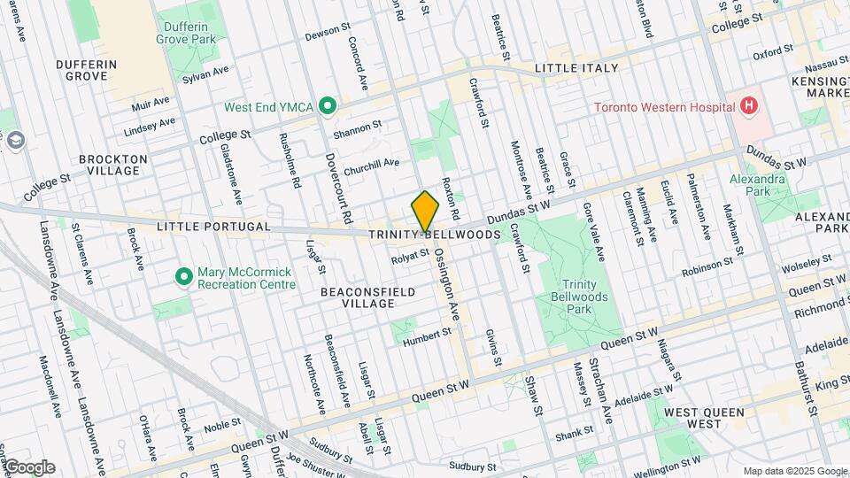 1153 Dundas St W Map and Location Details