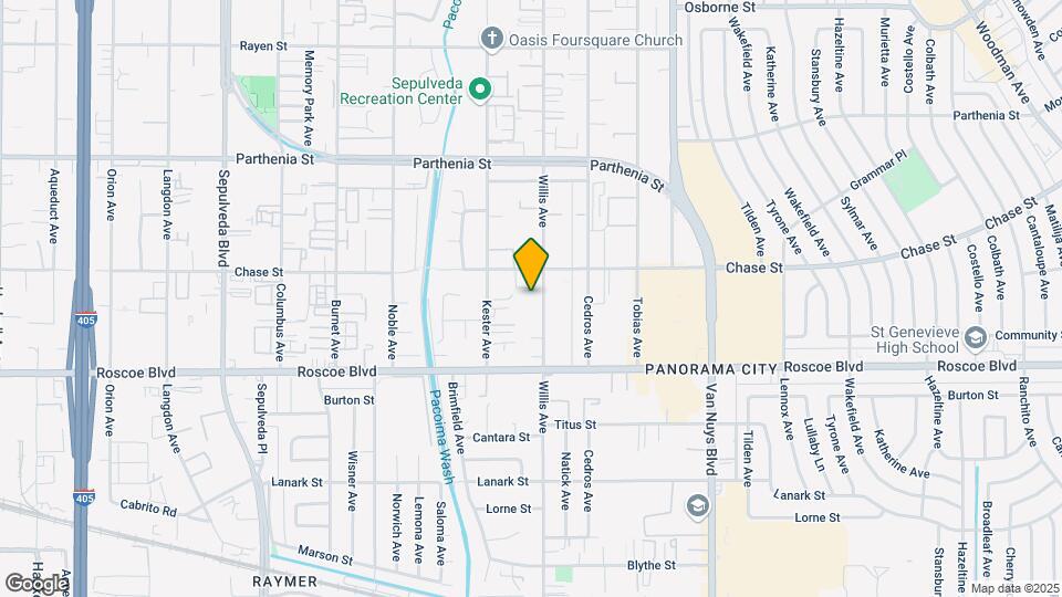 8415 Willis Ave Mapa y Detalles de la Ubicación