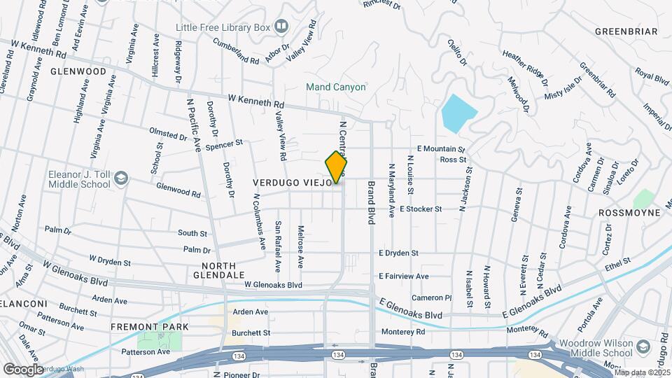 1225 N Central Ave Mapa y Detalles de la Ubicación