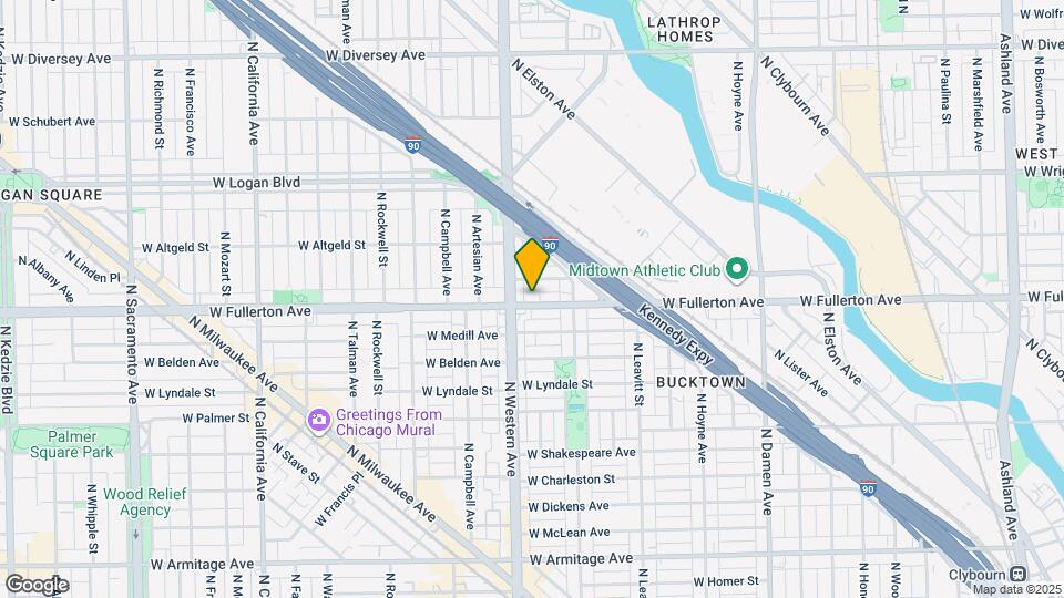 2338 W Fullerton Ave Map and Location Details