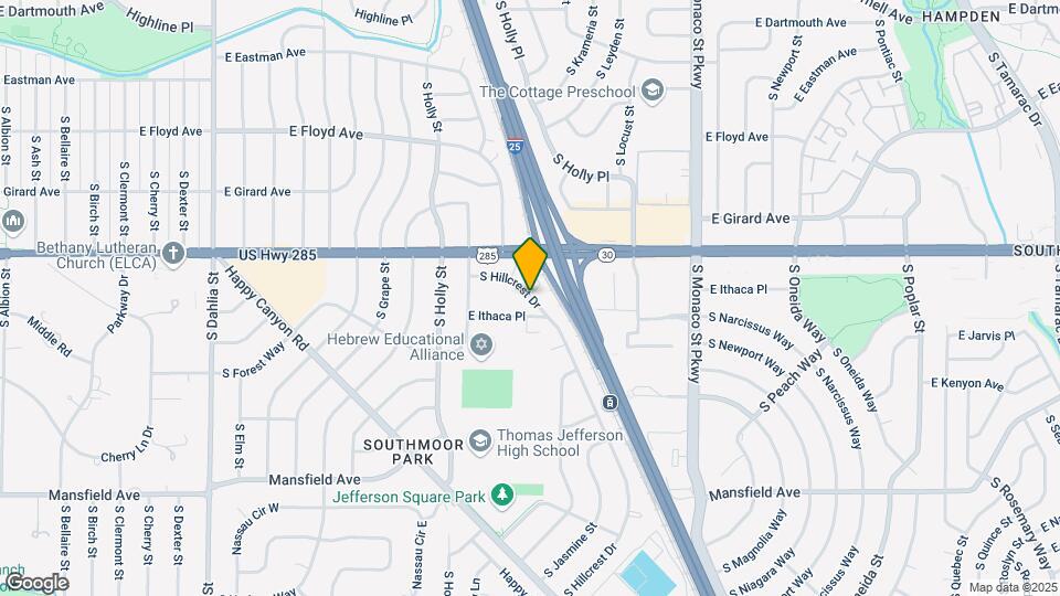 3577 S Hillcrest Dr Map and Location Details