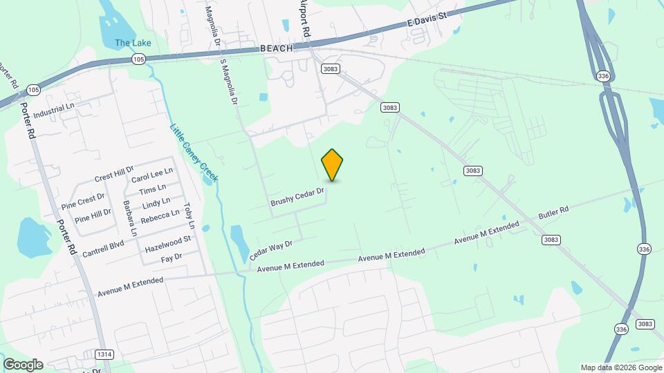 707 Long Cedar Dr Map and Location Details