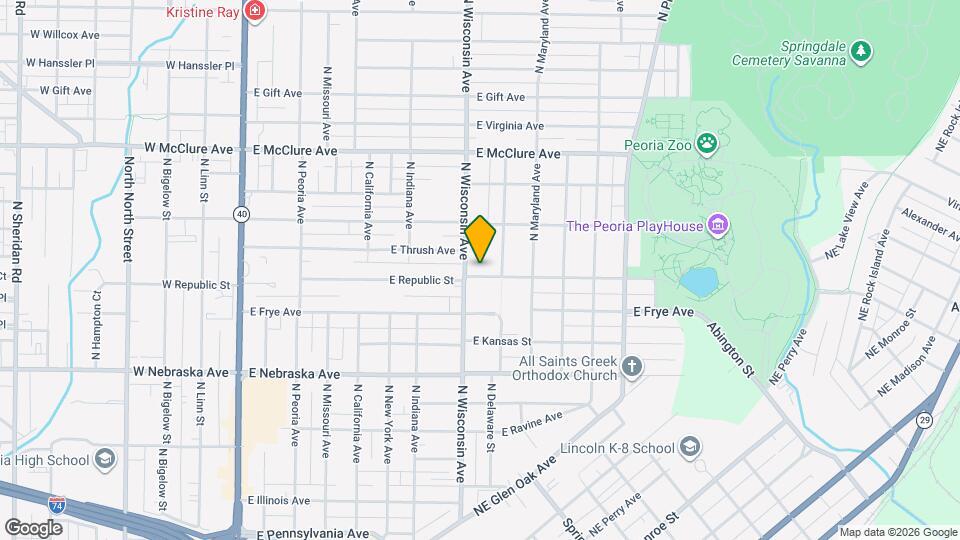 807 E Republic St Map and Location Details