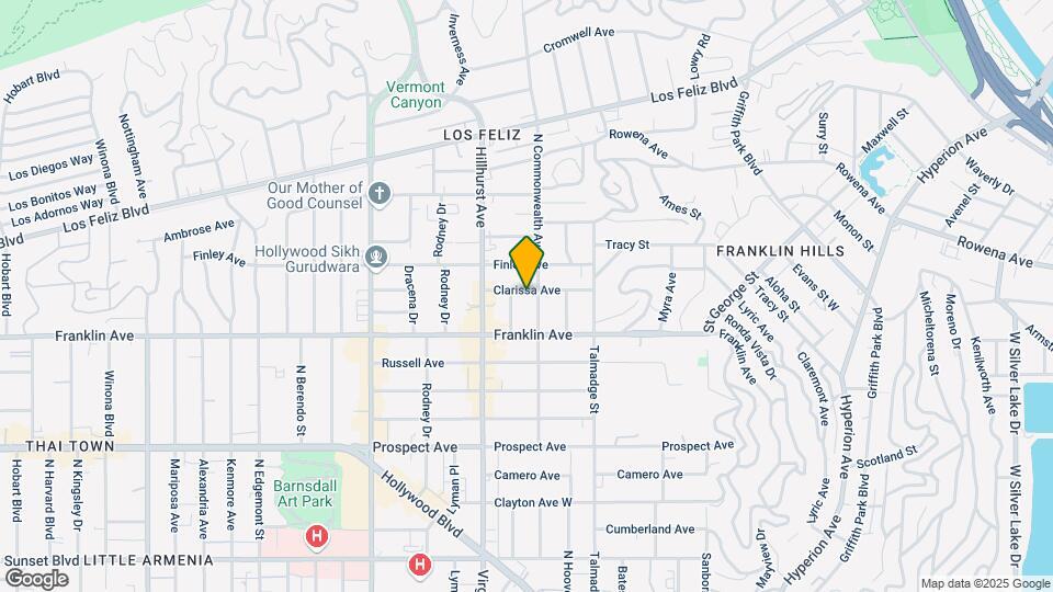 4406 Clarissa Ave Map and Location Details