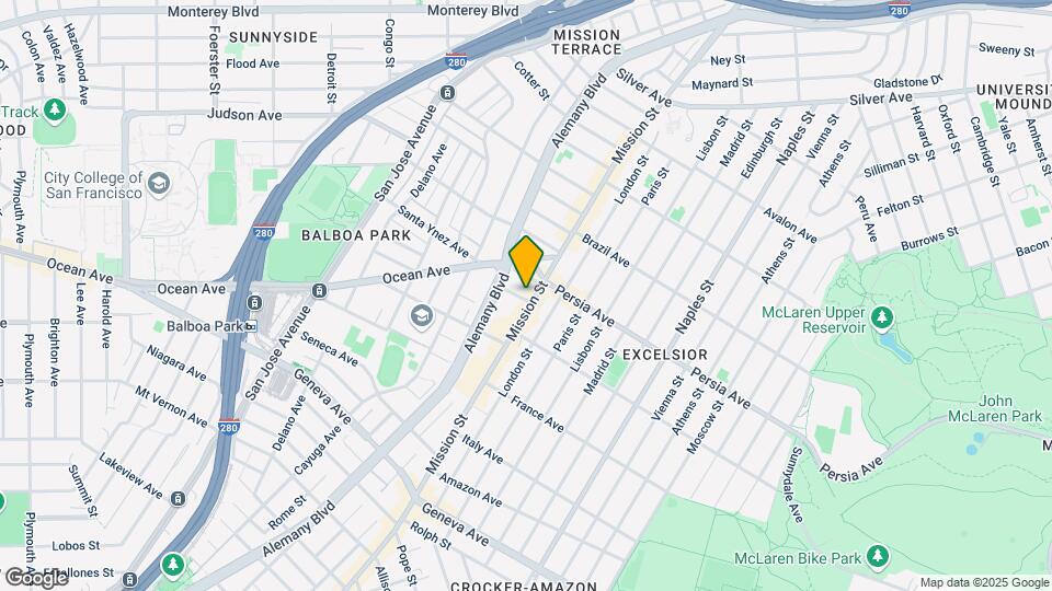 4728-4730 Mission St Map and Location Details