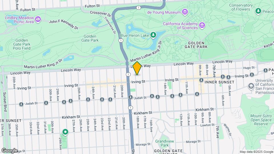 1266 18th Ave Map and Location Details