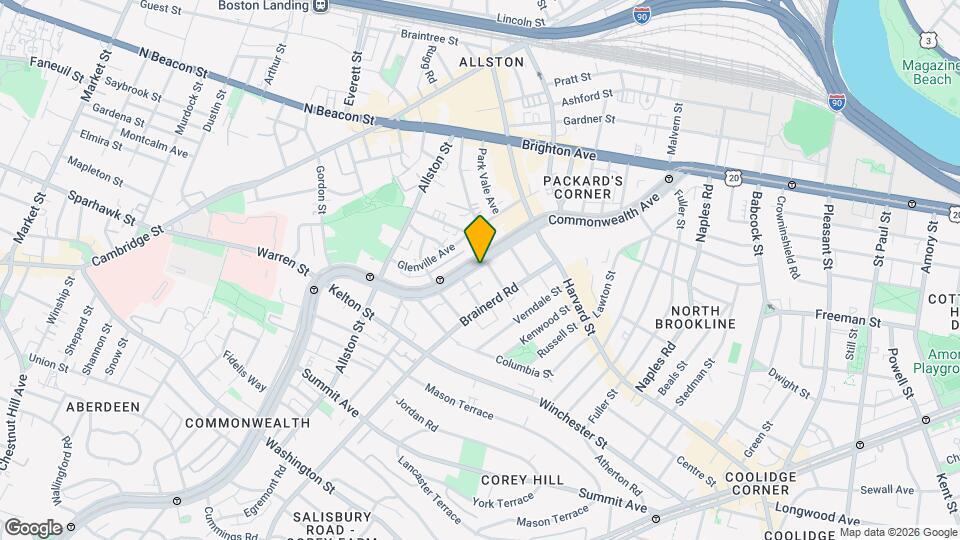 1282 Commonwealth Ave Mapa y Detalles de la Ubicación