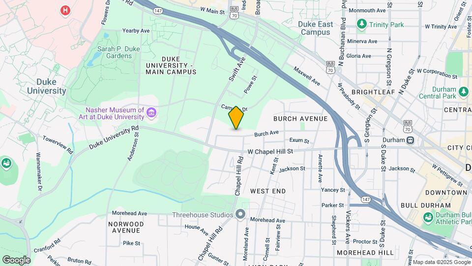 1106 Burch Ave Map and Location Details