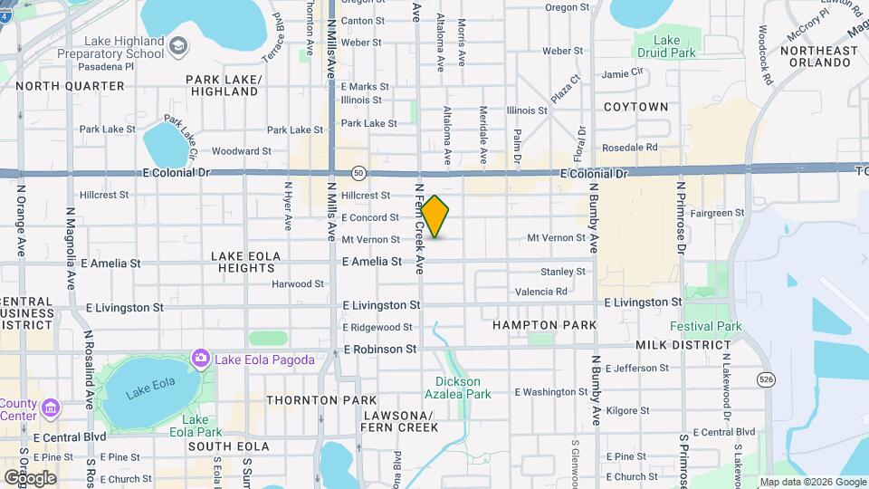 1614 Mt Vernon St Map and Location Details