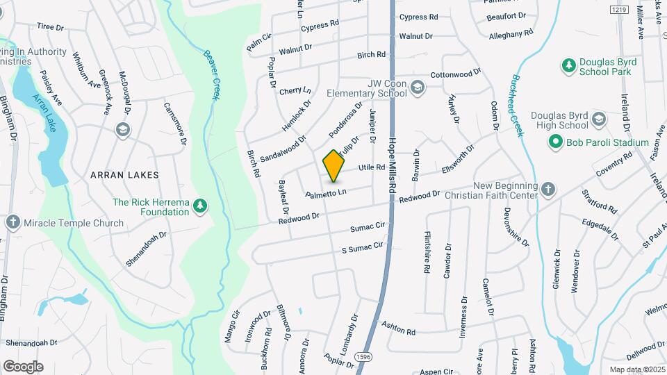 5124 Palmetto Ln Map and Location Details