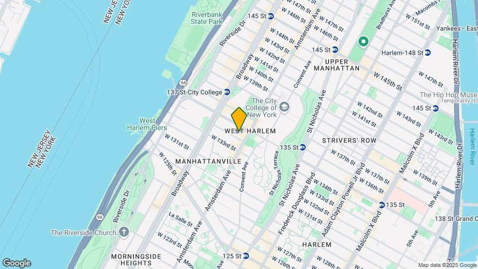 507 W 134th St Map and Location Details