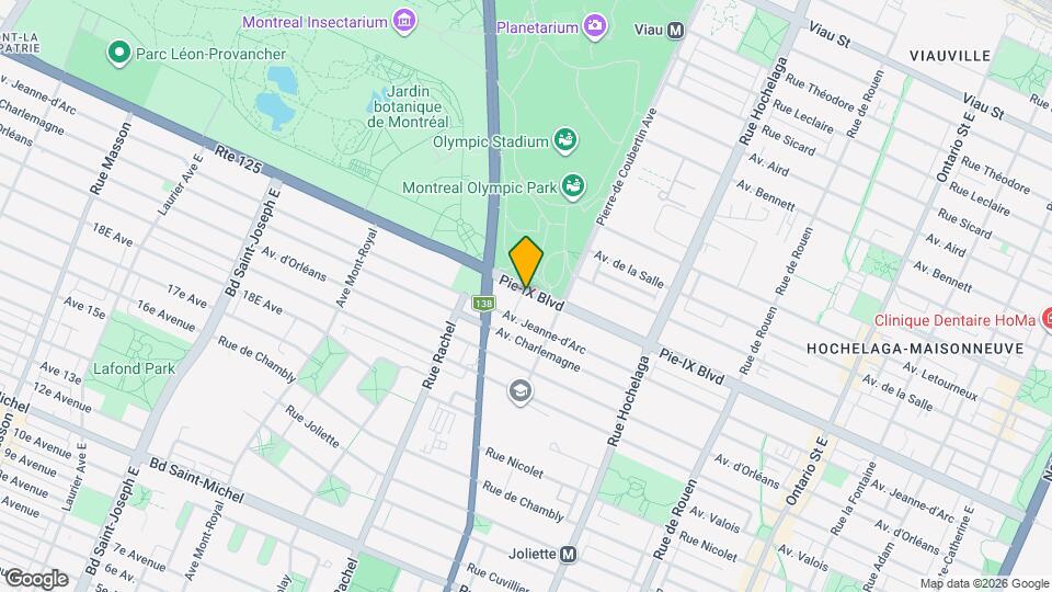 2770 Pie-IX Boul Map and Location Details