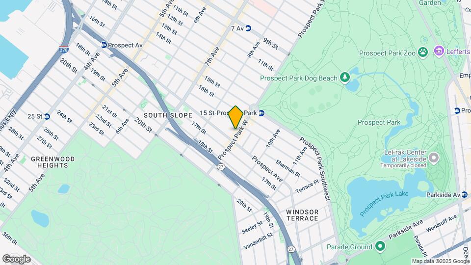 242 Prospect Park W Map and Location Details