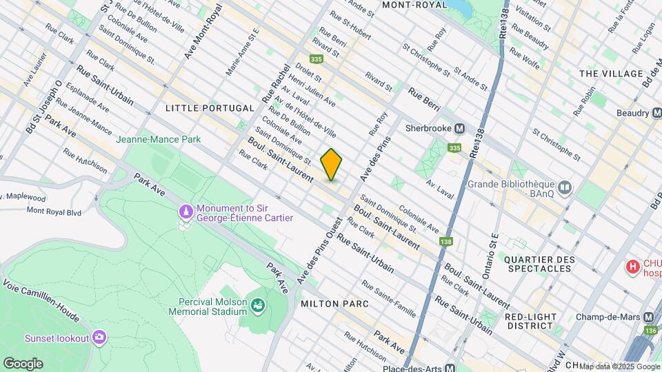 3827 Boul. Saint-Laurent Map and Location Details