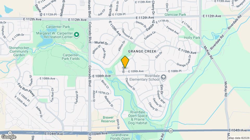 10912 Birch Dr Map and Location Details