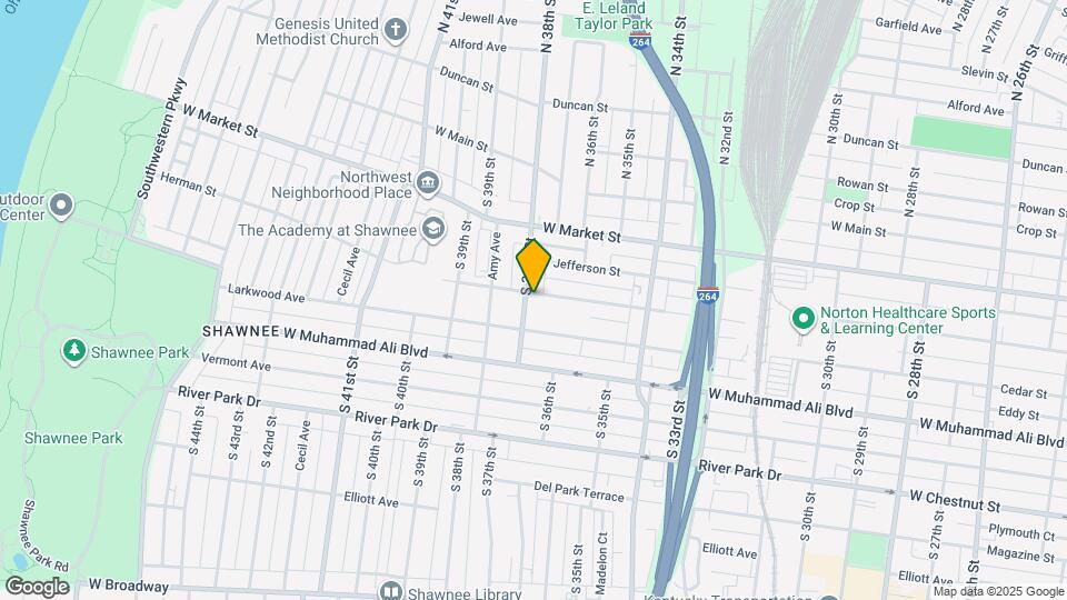 403 S 38th St Map and Location Details