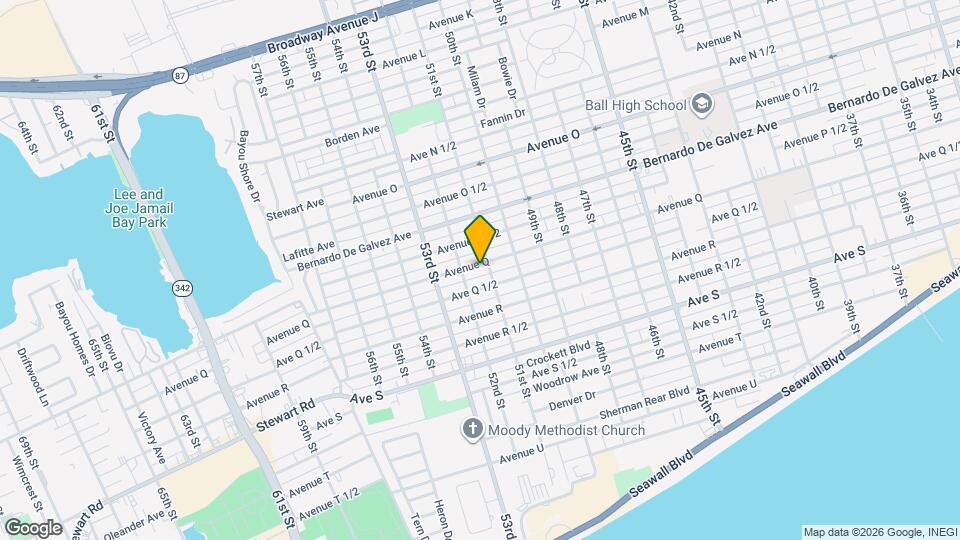 5107 Avenue Q Mapa y Detalles de la Ubicación