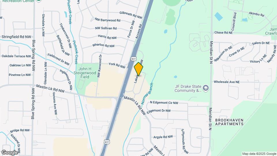 3706 Lakewood Dr NW Map and Location Details