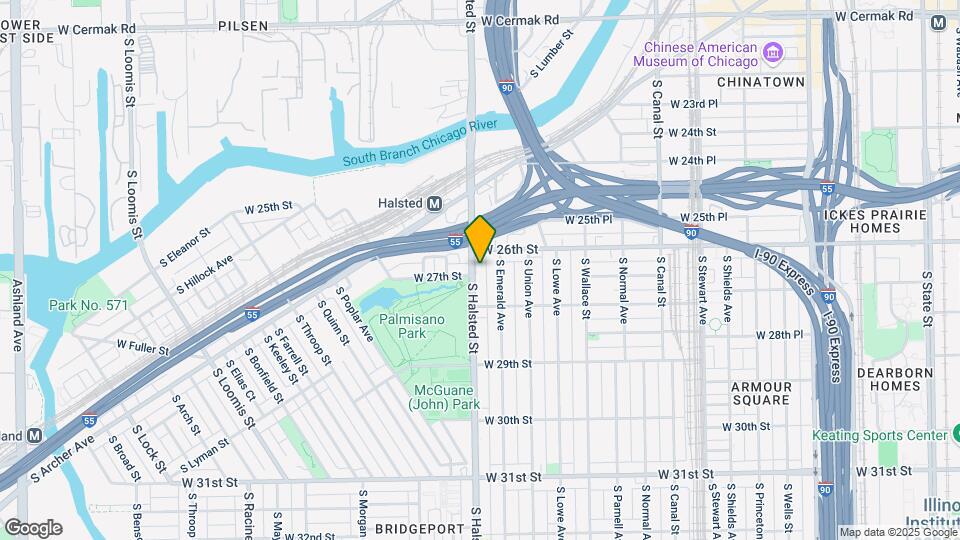 2609-2629 S Halsted St Mapa y Detalles de la Ubicación
