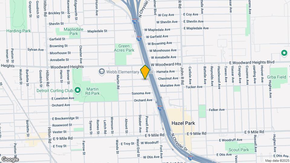 533 Chestnut Ave Map and Location Details