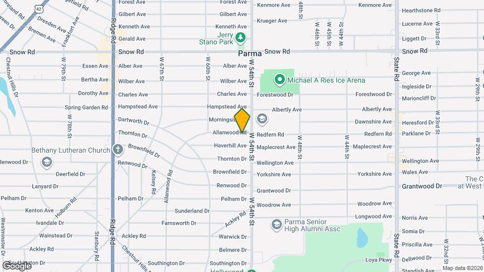 5503 Allanwood Rd Map and Location Details