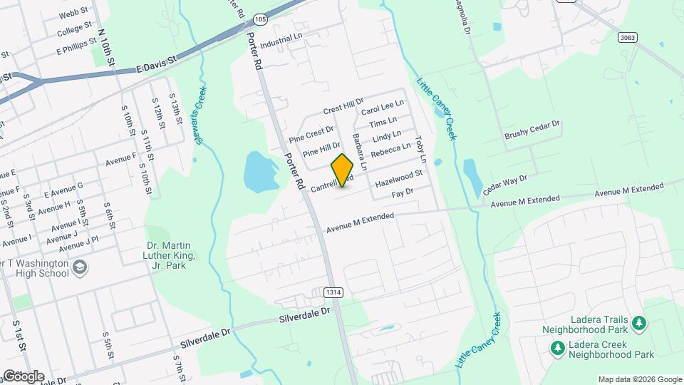 1607 Hazelwood St, Unit B Map and Location Details