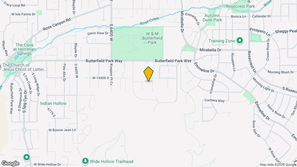 14328 S Log Home Ln Map and Location Details