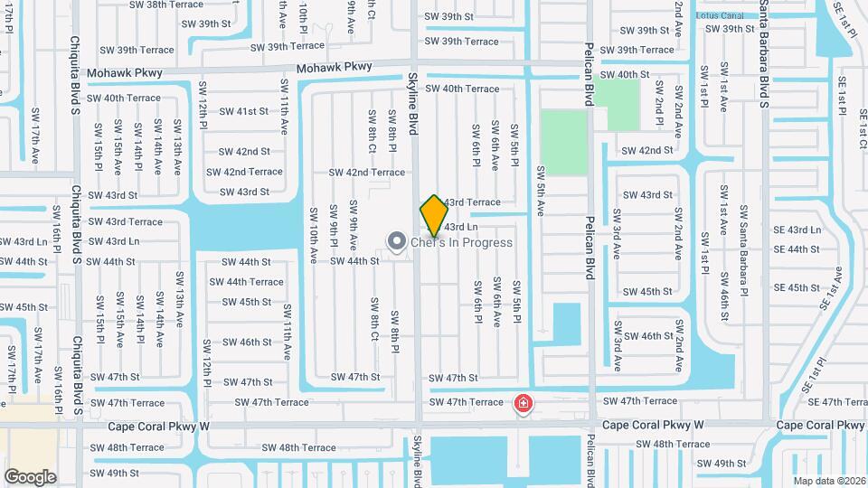 4334 SW 7th Pl Map and Location Details