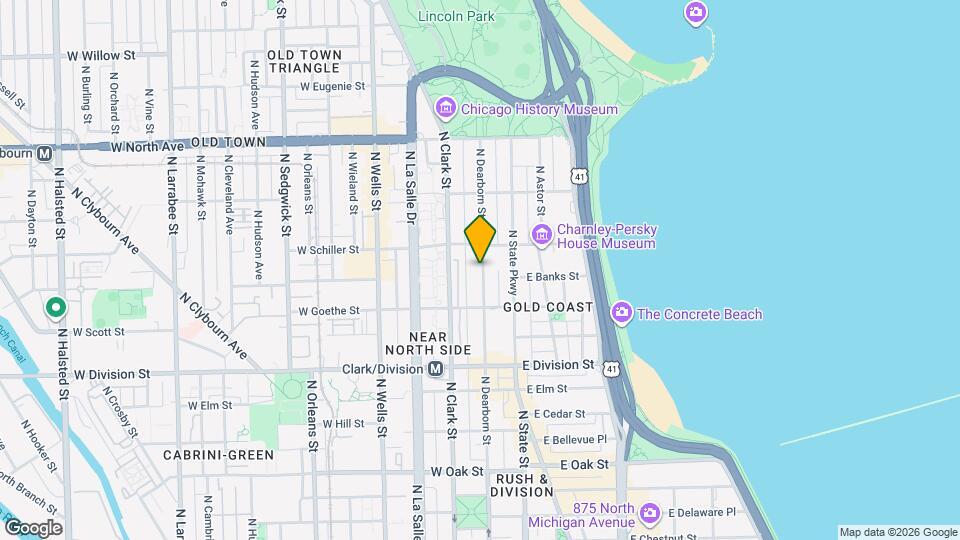 1358 N Dearborn St, Unit 5c Map and Location Details