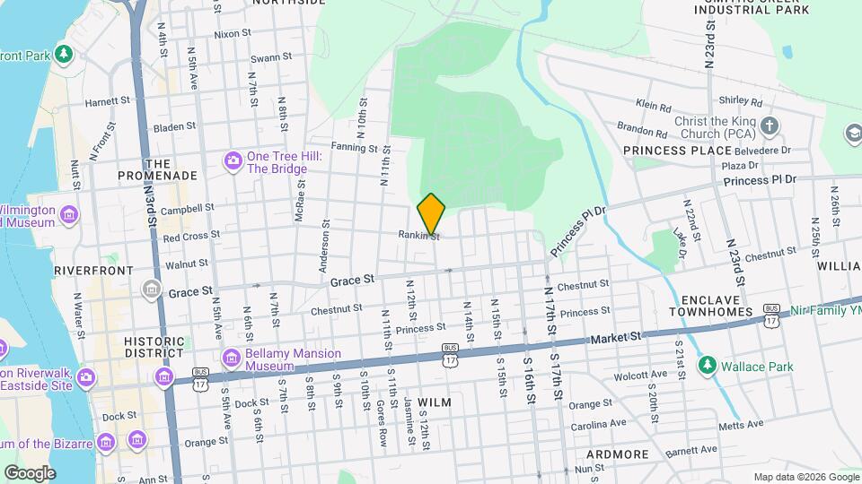 417 N 13th St Map and Location Details