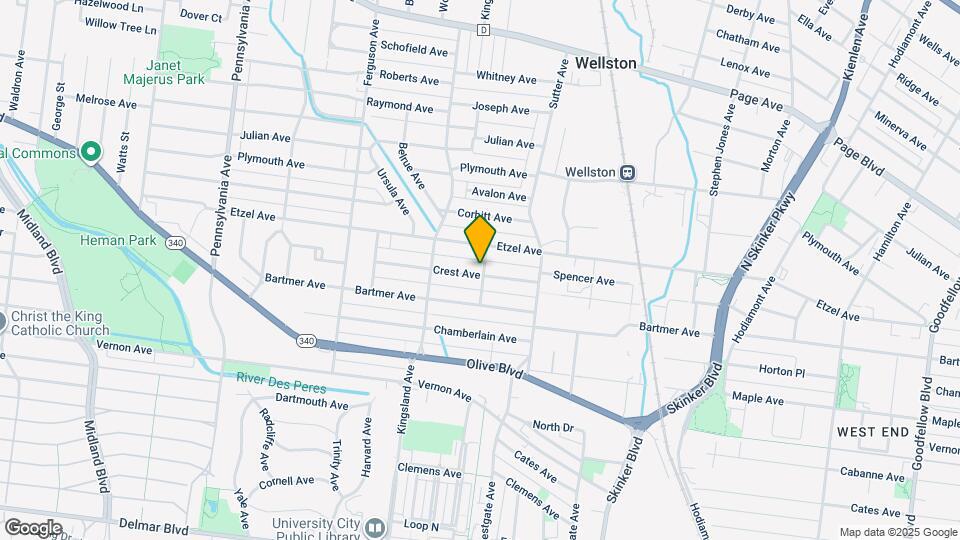 6603 Crest Ave Map and Location Details